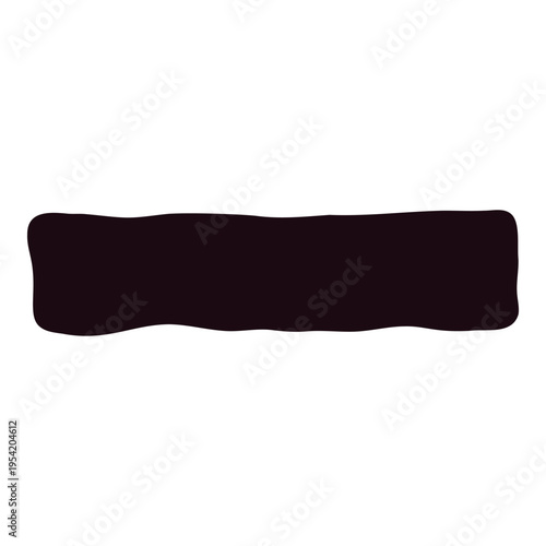 Hand drawn irregular rectangle text box isolated vector shape. Speech bubble quirky frame