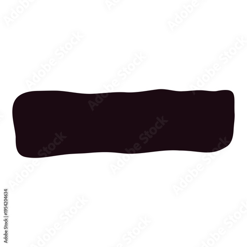 Hand drawn irregular rectangle text box isolated vector shape. Speech bubble quirky frame