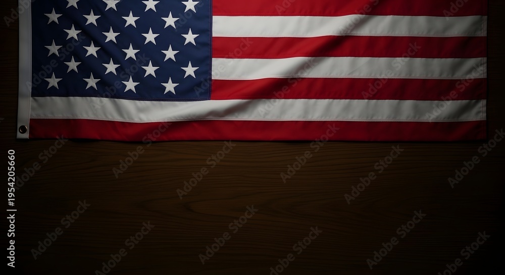 Fototapeta premium American independence day celebration with patriotic flag display
