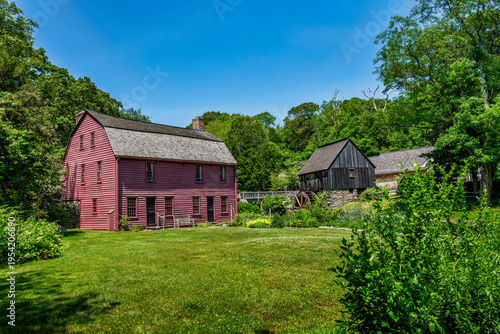 Charming Historic Colonial House and Grist Mill, birth place of Gilbert Stuart, North Kingstown, Rhode Island, USA