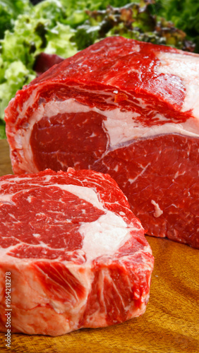 Raw steak