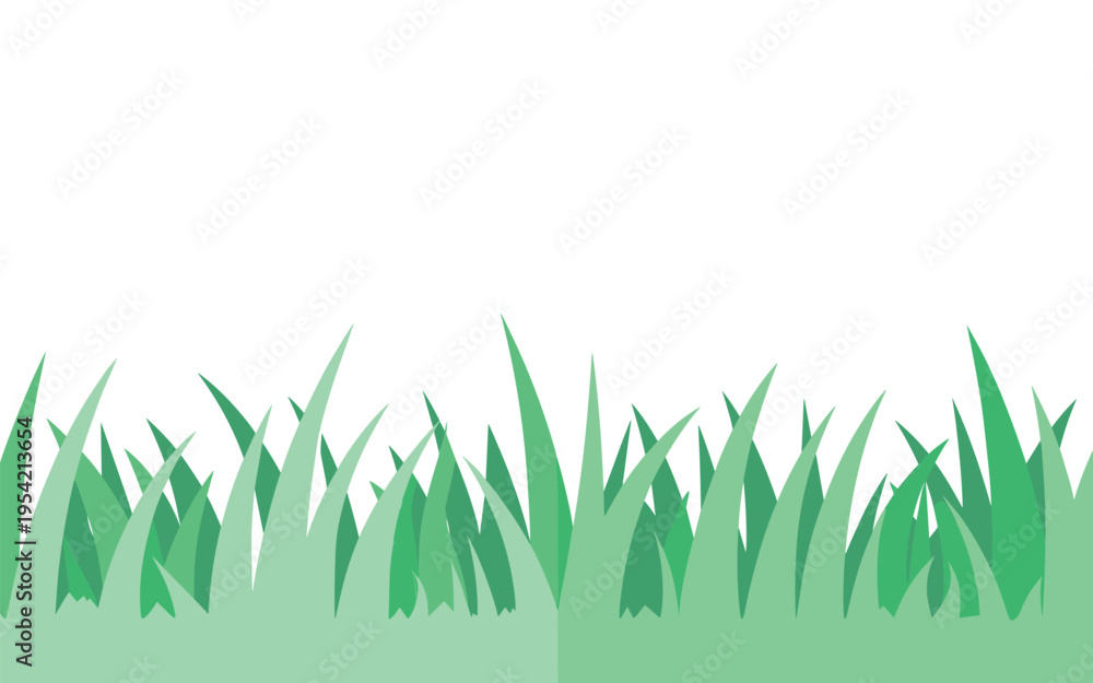 Fototapeta premium Fresh young green wheat grass sprouts growing in field under soft sunlight for agriculture and nature concept