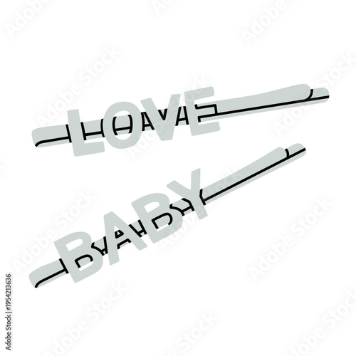 Vector illustration of cute metal hair clips. Perfect for fashion designs, beauty blogs, product catalogues, e-commerce websites, marketing materials, and other projects related to hair accessories.