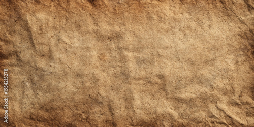 Abstract brown crumpled paper background with grunge texture, wrinkled surface and rustic vintage material style.