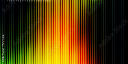 Ripple gradient background design. Modern distortion ripple glass texture effect. Abstract fractal effect ribbed glass texture with vibrant gradients smooth fluted horizontal vector bg.