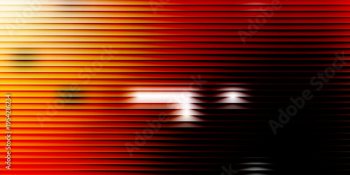 Ripple gradient background design. Modern distortion ripple glass texture effect. Abstract fractal effect ribbed glass texture with vibrant gradients smooth fluted horizontal vector bg.