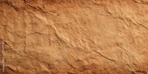 Abstract brown crumpled paper background with grunge texture, wrinkled surface and rustic vintage material style.