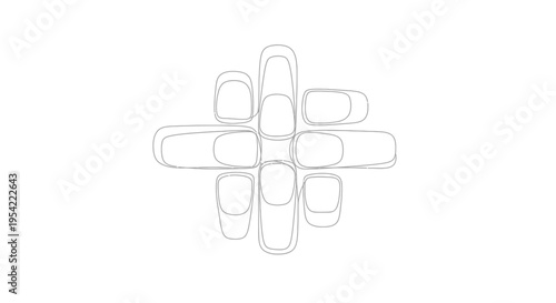 Capsules in a circular formation.