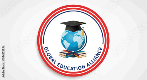 Global Education Alliance Logo with Globe and Graduation Cap.