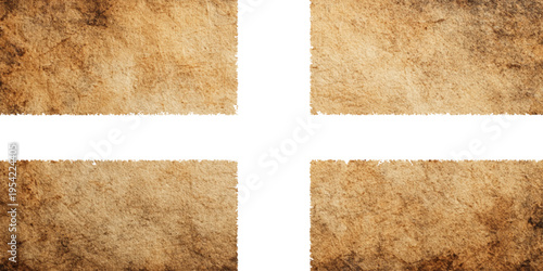 Abstract brown crumpled paper background with grunge texture, wrinkled surface and rustic vintage material style.