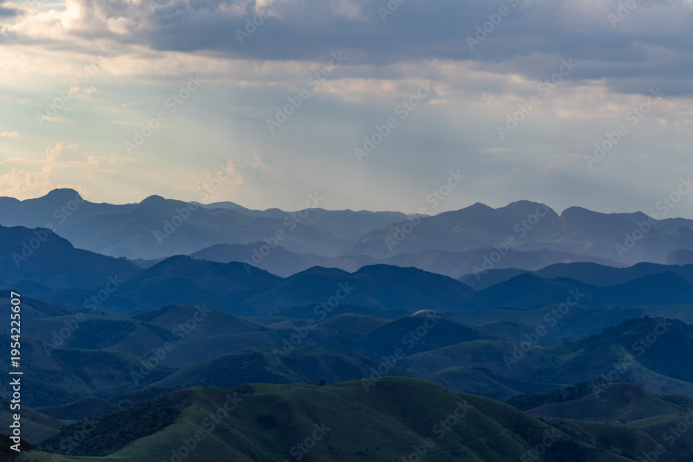 Fototapeta premium Layered Mountain Landscape