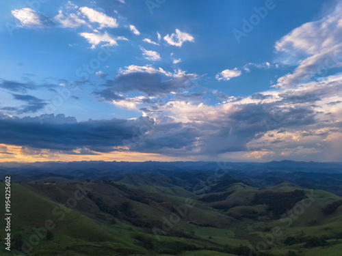Dramatic Mountain Sunset