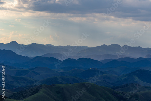 Layered Mountain Landscape