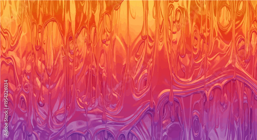 Wavy colorful liquid marble abstract background with vibrant orange purple flowing texture effects