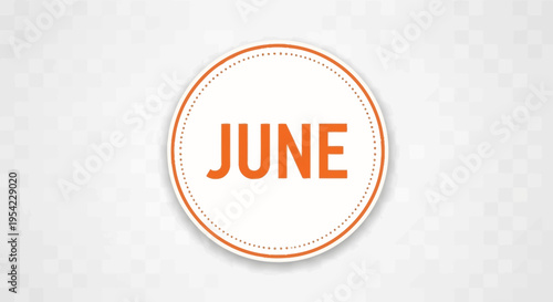 June calendar month symbol icon 1.