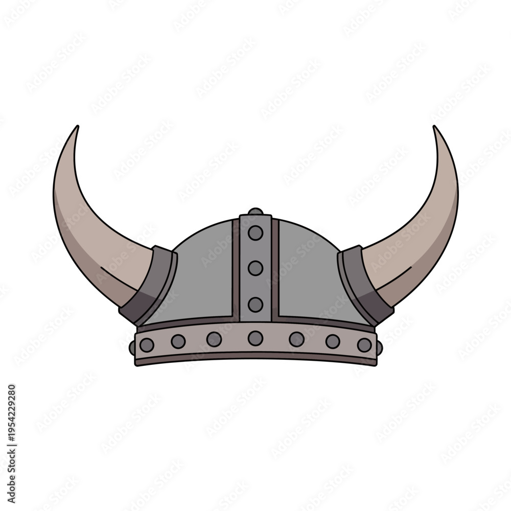 Fototapeta premium Viking Helmet with Horns