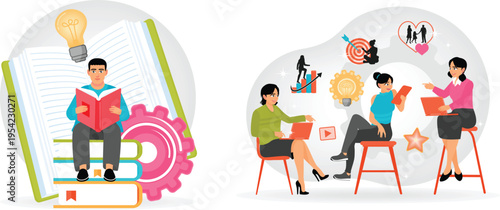 Collaborative learning and innovative education through reading and technology