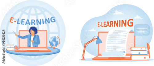 Modern e-learning approaches combining virtual teaching and digital resources