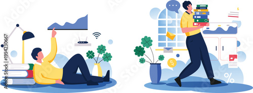 Balancing work, study, and relaxation in a modern lifestyle setting