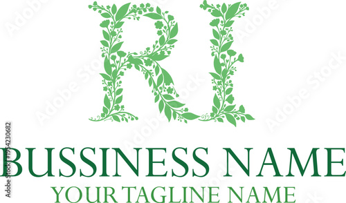 RI R ri initial logo | initial based abstract modern minimal creative logo, vector template image. luxury logotype logo, real estate homie logo. typography logo. initials logo