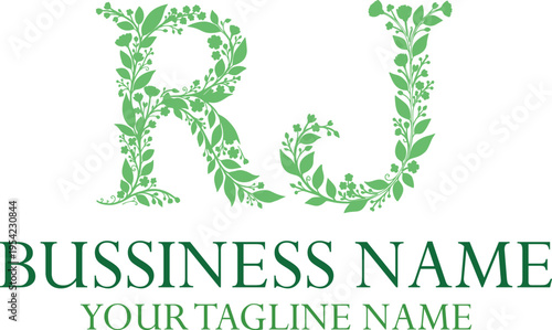 RJ R rj initial logo | initial based abstract modern minimal creative logo, vector template image. luxury logotype logo, real estate homie logo. typography logo. initials logo