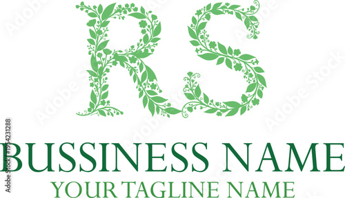 RS R rs initial logo | initial based abstract modern minimal creative logo, vector template image. luxury logotype logo, real estate homie logo. typography logo. initials logo