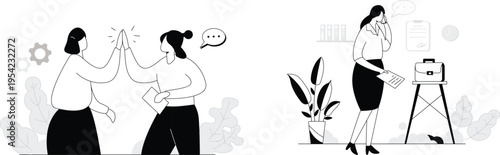 Collaboration and preparation in a professional office setting