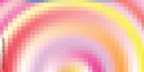 Vector illustration of vivid visual disturbances with the effect of pixel shift