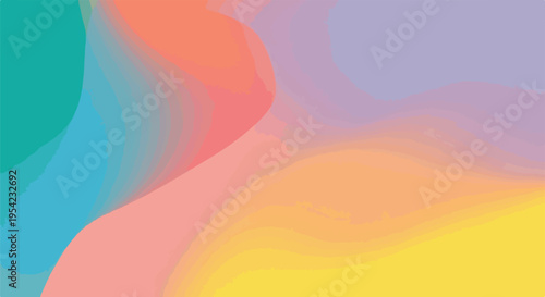 Colorful, flowing abstract artwork with blended hues and soft gradients