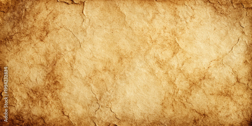Vintage brown grunge crumpled paper texture background with wrinkled rough surface and aged antique parchment design.