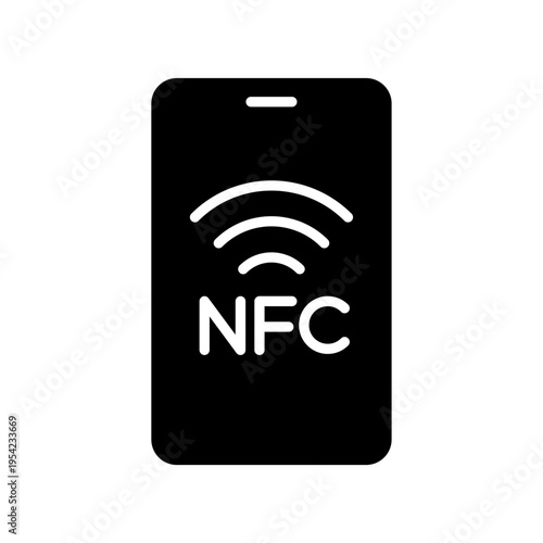 nfc smartphone icon. NFC icon