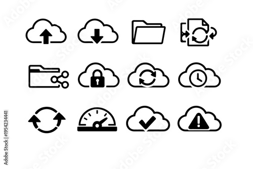 Download clock vector generation history image simple folder sync shared files icon