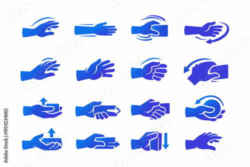 Movement interaction grabbing icon motion symbol simple shape image generation reach vector