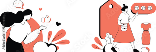 Customer engagement through social media and product reviews