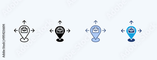 Business Expansion Multiple Icon Illustration Vector