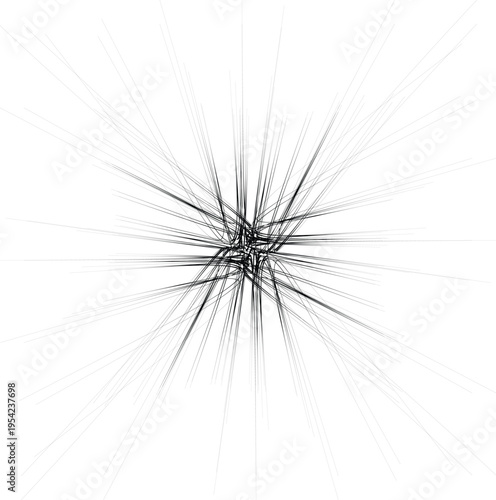 A black and white image of a broken glass with cracks radiating from the center on a plain white background