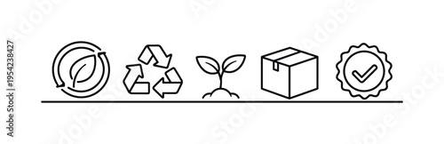 Eco friendly product certification and sustainable packaging communication helping customers recognize environmentally responsible goods and conscious manufacturing practices, a