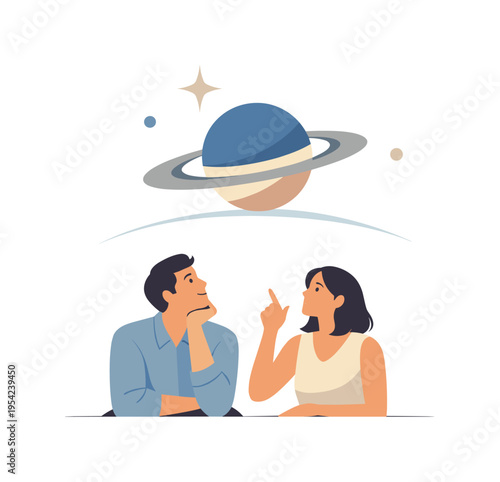 A conceptual design series where cosmic visuals symbolize big ideas and limitless thinking in a refined minimal format, highlighting imagination and forward looking creativity, a