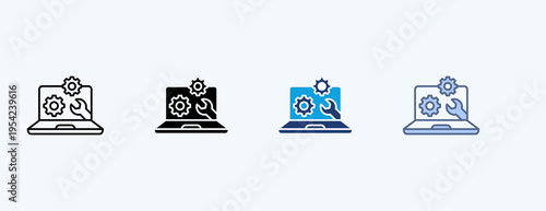Business Intelligence Multiple Icon Illustration Vector