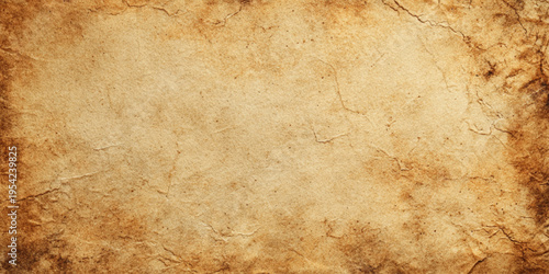Vintage brown grunge crumpled paper texture background with wrinkled rough surface and aged antique parchment design.