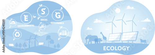 Environmental sustainability and ecology concept