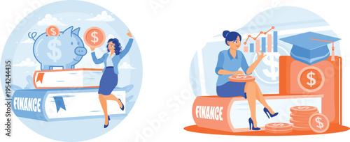 Women exploring opportunities in finance and education investment