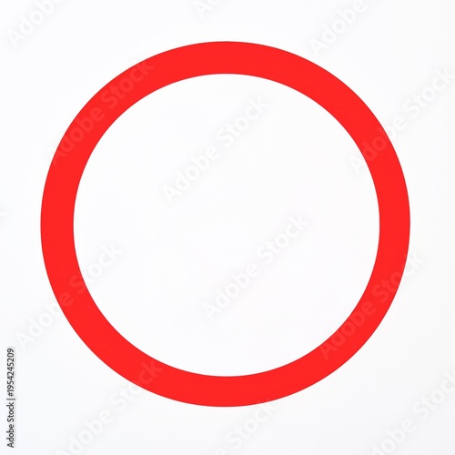 Free Download Red circle warning or prohibition sign on a white background. - GFXLoad