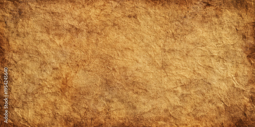 Vintage brown grunge crumpled paper texture background with wrinkled rough surface and aged antique parchment design.