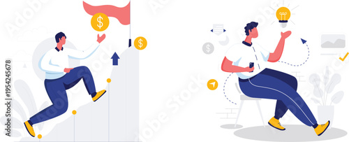 Journey of success and innovation through financial growth and ideas