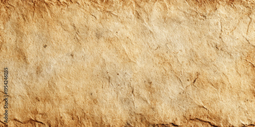 Vintage brown grunge crumpled paper texture background with wrinkled rough surface and aged antique parchment design.