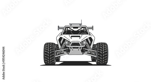 Front View of a Dune Buggy.