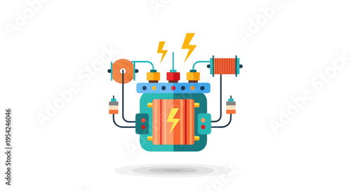 Electricity Battery Power Energy Source.