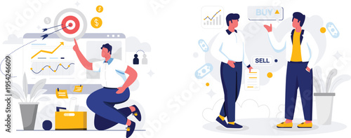 Analysts and traders discussing stock market strategies and targets