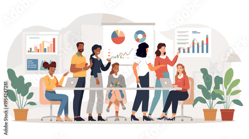 A calming and simple illustration of a potted plant. Ideal for backgrounds, wellness content, or representing growth and a natural aesthetic in design